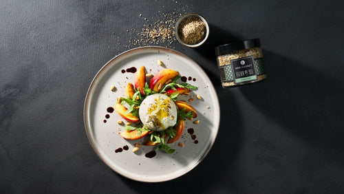 Burrata mit gegrillter Nektarine